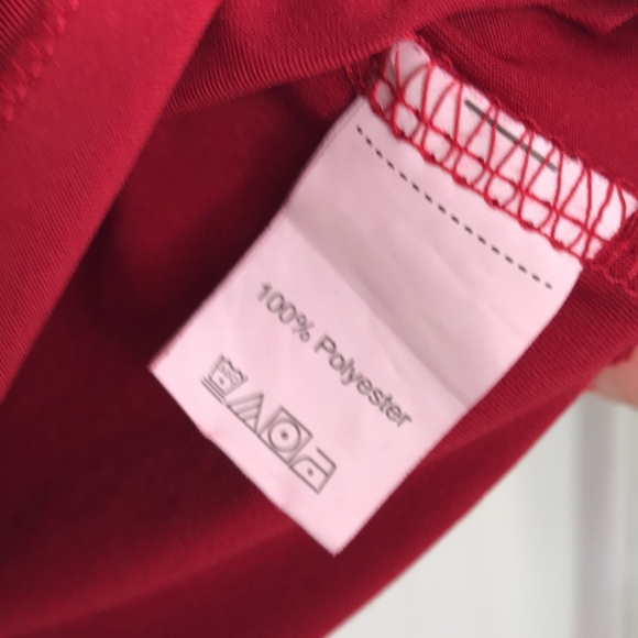 Plus Size Cowl Neck Tank Top Sz 4x US 20 red burgundy staple holiday item cute - Picture 4 of 7